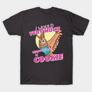 Owl Unicorn I Would Very Much Appreciate A Cookie T-Shirt